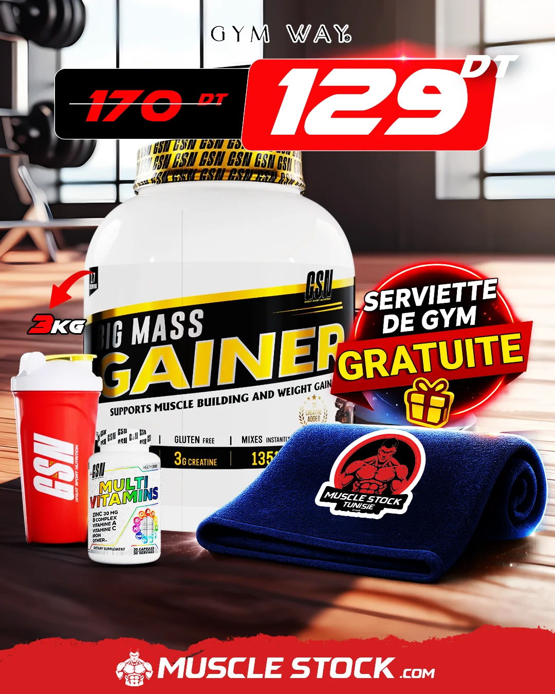 PACK BIG MASS 3KG
