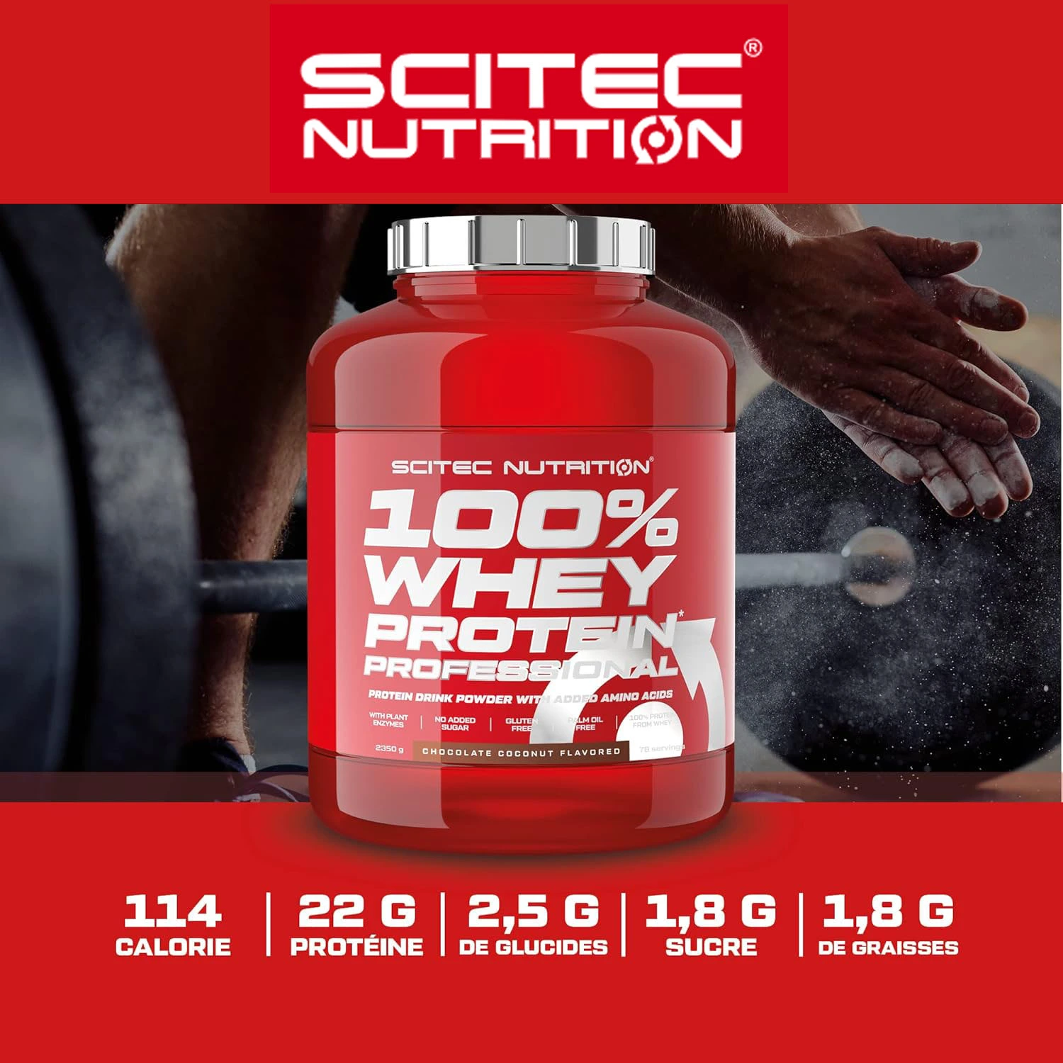 WHEY PROTEIN PROFESSIONAL 2.35KG - SCITEC NUTRITION