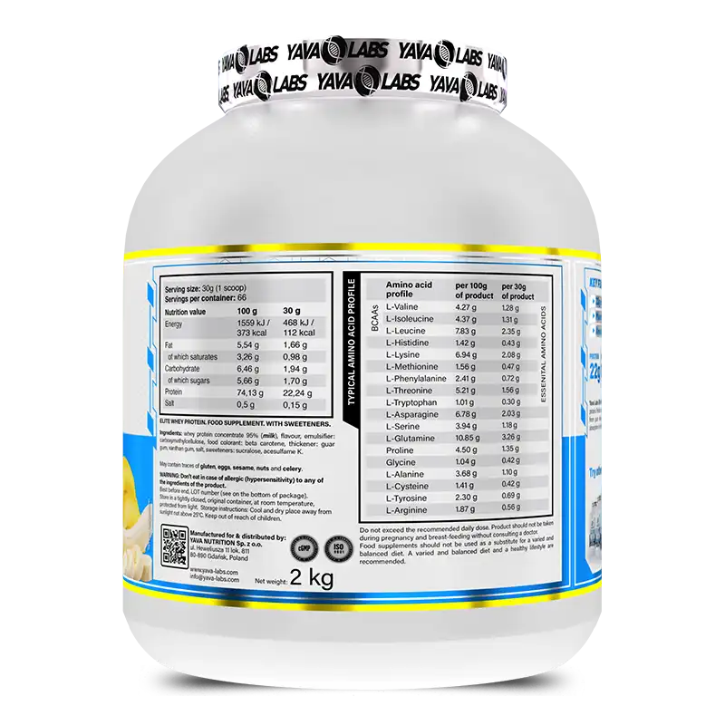 ELITE WHEY 2KG - YAVA LABS