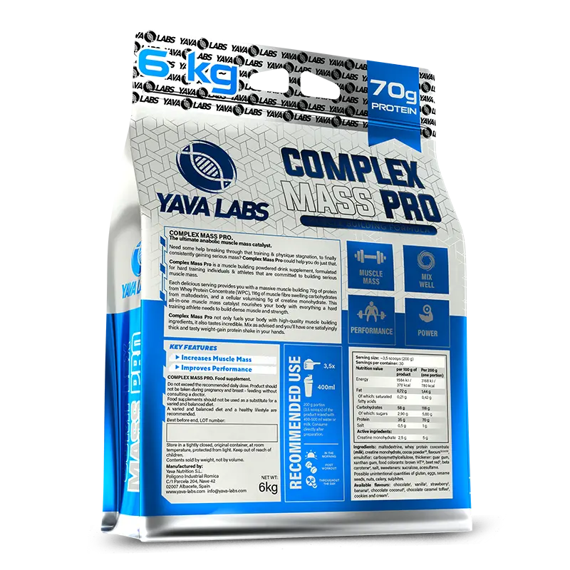 COMPLEX MASS PRO 6KG - YAVA LABS
