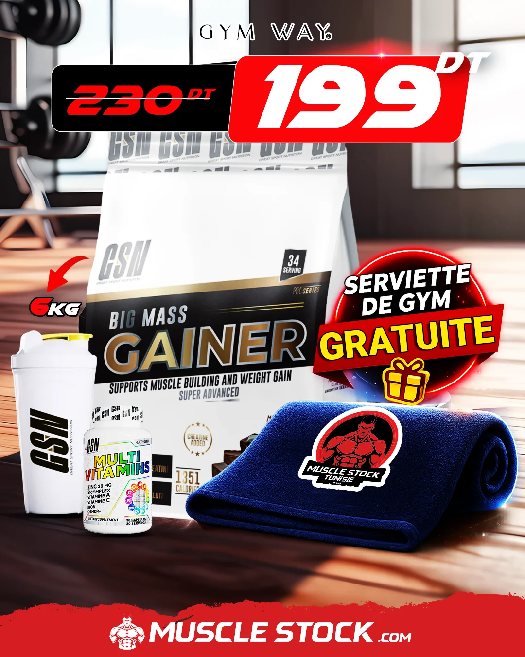 PACK BIG MASS 6KG