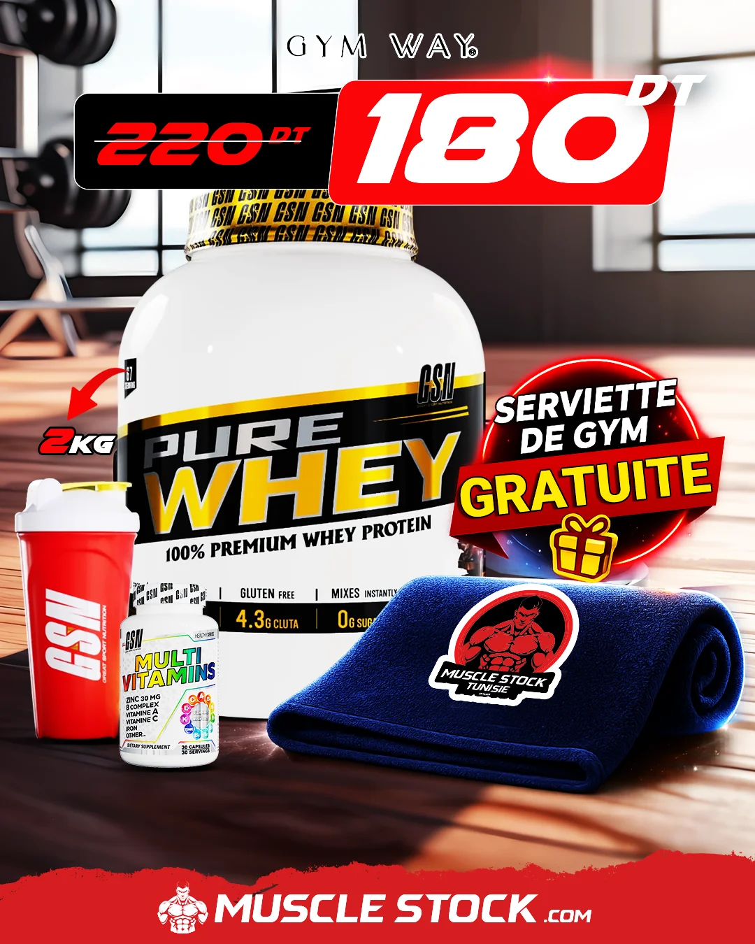 PACK WHEY 2KG